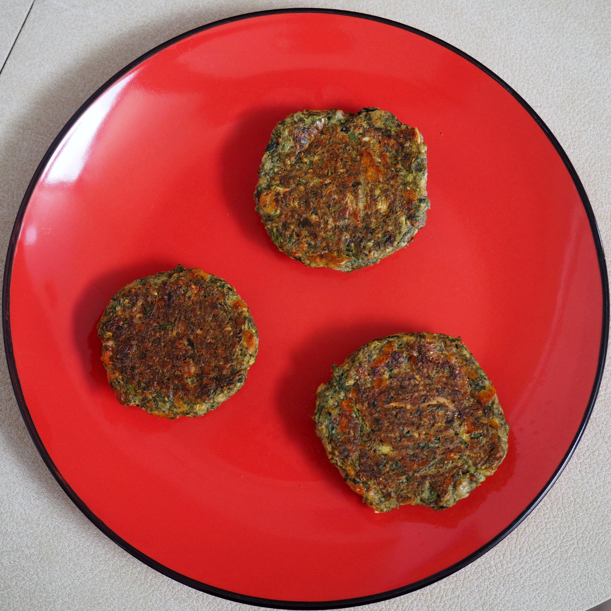 Baked courgette balls