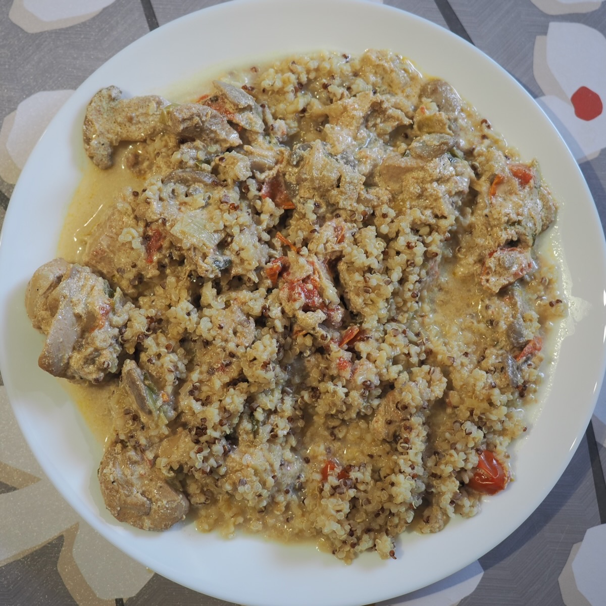 Chicken mushroom yogurt