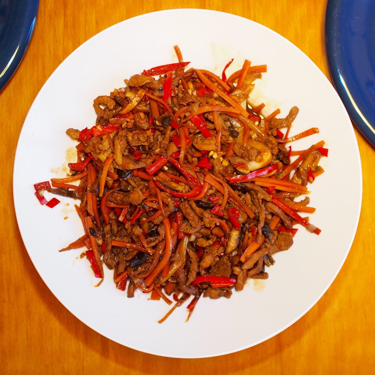 Fish flavoured pork slices