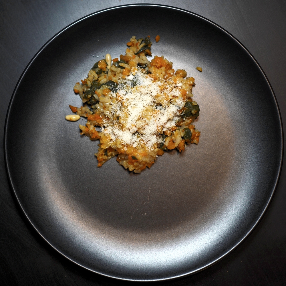 Oven pumpkin risotto