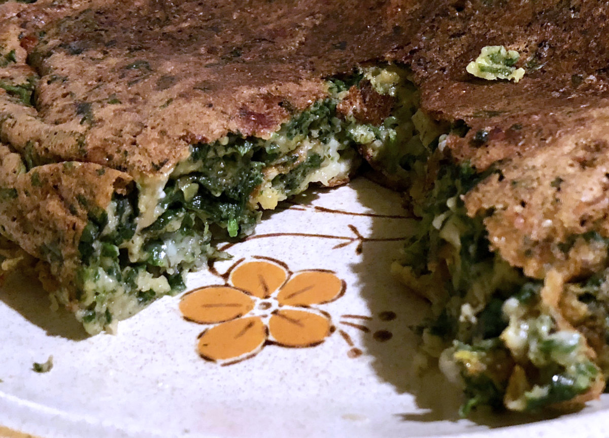 Spinach pie without the pie