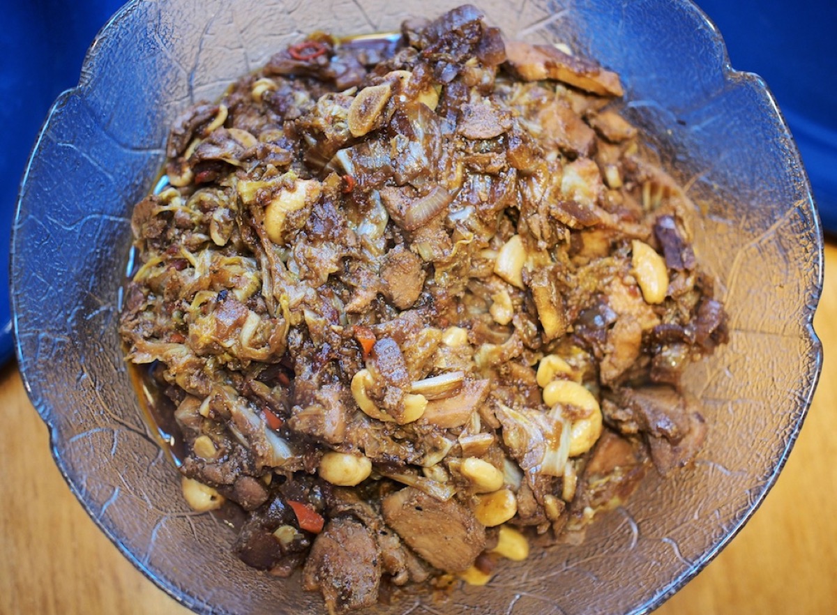 Stir fried chicken with Chinese cabbage
