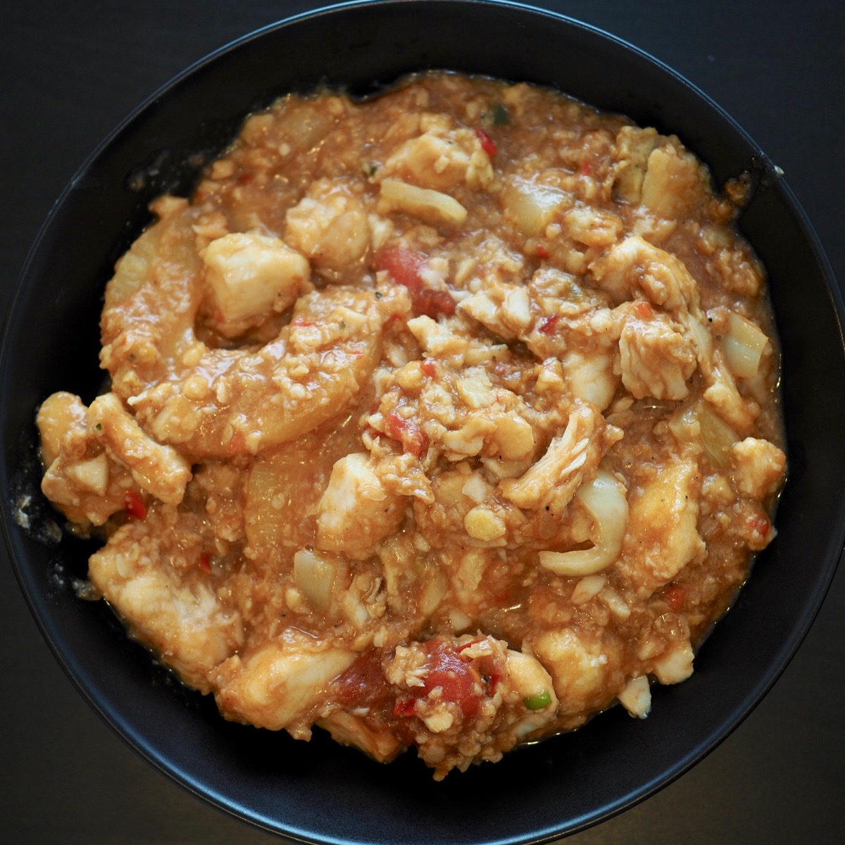Sweet sour fish with pineapple