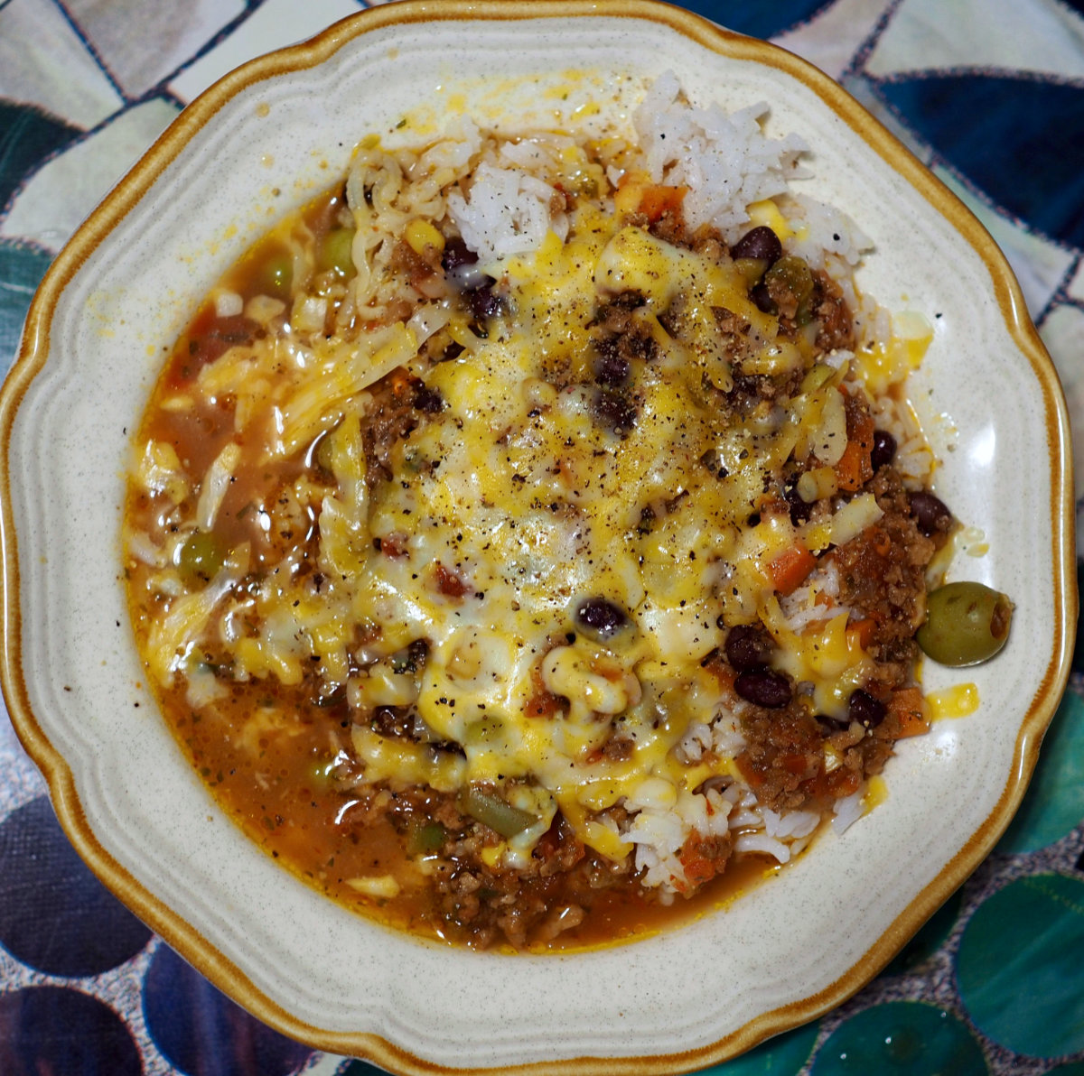 Textured vegetable protein chilli