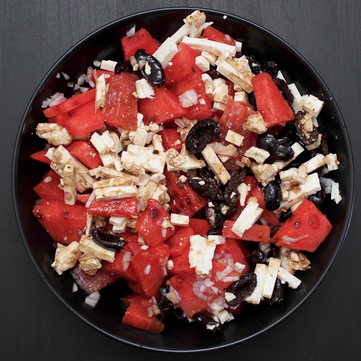 Watermelon and feta salad